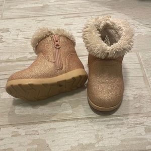 Size 6 baby glitter boots